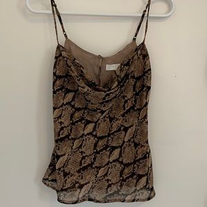 Snake print cami